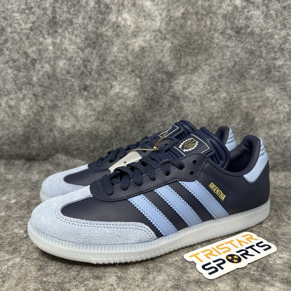Adidas Samba AFA Argentina Shoes Mens Size 12 Away Kit Shadow Navy Gold JR6352